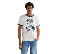 Wrangler Ringer tee Camiseta, Worn White, L Hombres