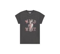 Wrangler Shrunken Band tee Camiseta, Faded Black B, XL Mujeres