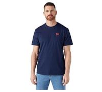Wrangler Sign Off tee Camiseta, Azul Marino 440, M Hombre
