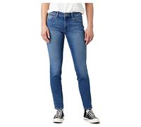 Wrangler Skinny Jeans para Mujer, Blue, 33W / 34L