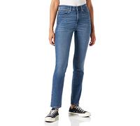 Wrangler Slim, Jeans Mujer | Cintura alta, pierna cónica, estilo occidental clásico, estilo vaquero de algodón de 5 bolsillos