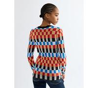Wrangler Slim Knit Crew Sweater Starting Line Check Talla S