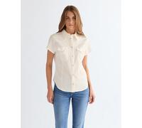Wrangler Slim Lightweight Stylized Western Shirt Egret Talla S