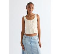 Wrangler Slim Pleated Corset Top Worn White Talla XS