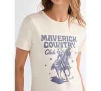 Wrangler Slim Ringer Tee Worn White Talla L