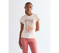 Wrangler Slim Shrunken Band Tee Worn White Talla M