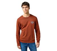 Wrangler Small Logo Crew Sudadera, Pimientos ahumados, XXL para Hombre