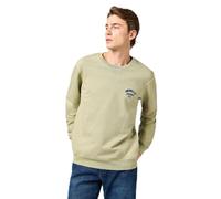 Wrangler Small Logo Crew Sudadera, Té, S para Hombre