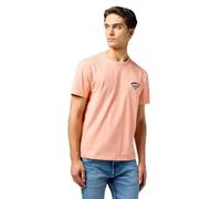 Wrangler Small Logo tee Camiseta, Camarón, L Hombres