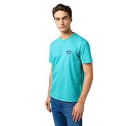 Wrangler Small Logo tee Camiseta, Gris Claro, L Hombres