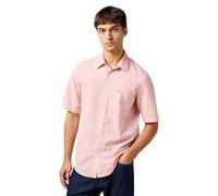 Wrangler SS 1 Pkt Shirt Camiseta, Color Rosa Plateado, L Hombres