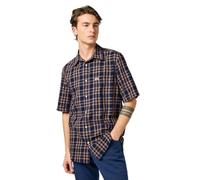 Wrangler SS 1 Pkt Shirt Camiseta, Raw Umber Indigo, M Hombres
