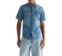 Wrangler SS Western Shirt, Lavado Medio, 4XL Hombres