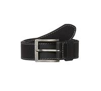 Wrangler Stitched Belt Cinturón, Black, 90 para Hombre