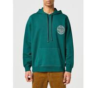Wrangler Sudadera con capucha de hombre. Verde S