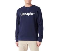 Wrangler Sudadera con Logotipo Crew, Blanco Vintage, XL para Hombre