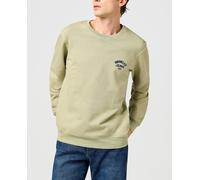 Wrangler Small Logo Crew Sudadera, Té, S para Hombre