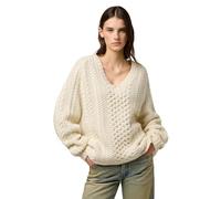 Wrangler Sudadera para Mujer con Cuello en V, Marfil, M