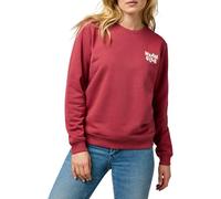 Wrangler Sudadera Regular para Mujer, Rojo Tierra, L