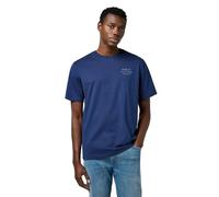 Wrangler Té de Bordado, Azul Marino, XXL