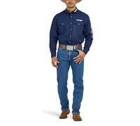 Wrangler - Tejanos de Ajuste Regular de Rendimiento prémium para Hombre, Piedra Oscura, 30W x 34L