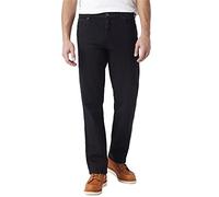 Wrangler Texas Pantalones para Hombre, Black Overdye, 31W / 32L