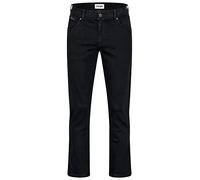 Wrangler Texas - Vaqueros elásticos para hombre, corte regular, rectos auténticos, Overdye Negro, 36W / 30L