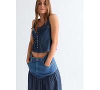 WRANGLER Top 'Pleated Corset' azul XS azul
