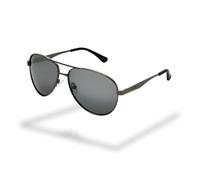Wrangler Trail Wind gafas de sol - aviator polarizado gunmetal, bisagras de resorte, cristales ahumados resistentes a rayaduras y golpes, montura metal & UV400