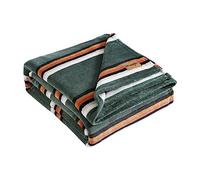 Wrangler - Twin Blanket, Ultra Soft Plush Fleece Bedding, Yellowstone Inspired, Luxuriously Soft Bedding for Bed or Couch (Western Saddle Stripe Green, Twin)