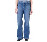 Wrangler Vaqueros Flare para Mujer, Gris, 34W / 34L