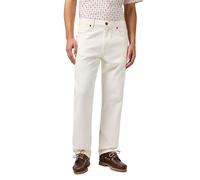 Wrangler Vaqueros Frontier para Hombre, Corte Recto Relajado, Pierna Recta, Blanco, 32W x 32L