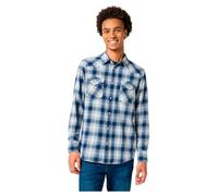 Wrangler Western Shirt Camiseta para Hombre, Blue Shadow, M