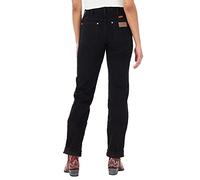 Wrangler Women's Cowboy Cut High Rise Slim Fit Tapered Leg Jean, Black, 7-34