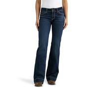 Wrangler Women's Retro Mae Mid Rise Wide Leg Trouser Jean