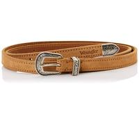 Wrangler Women's Thin Western Belt, Camel, 80, marrón claro, 80
