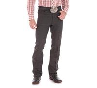 Wrangler Wrancher - Pantalones vaqueros de vestir para hombre, negro jaspeado, 33W x 30L