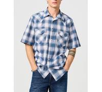 Wrangler Wrangler - Camisa de manga corta de hombre. Azul Talla 3