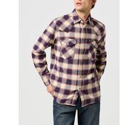 Wrangler Western Shirt Camiseta, Azul Abedul, L Hombres