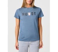 Wrangler Camiseta gráfica para Mujer, Dusty Blue, L