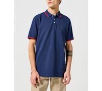 Wrangler Wrangler - Polo de hombre puños de canalé. Azul Talla 5