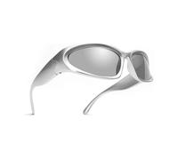 Wrap Around Fashion Sunglasses for Men Women Trendy Swift Oval Dark Futuristic Sunglasses Shades Glasses Eyeglasses
