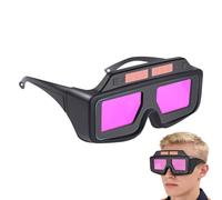 Wrap-Around Welding Goggles, Anti-Scratch UV Protection Glasses, Adjustable Shade Eye Gear with Comfortable Fit, Safety Accessory, Welding Goggles with Durable Frame Design, Torching Cutting Use