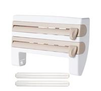 Wrap Dispenser - Foil Paper Cutter | Wrap Dispenser With Cutter, Cling Film Cutterr, Kitchen Film Organizer For Drawer Door Cabinet Sandwich Bag Packing Restaurant Pantry And Snack