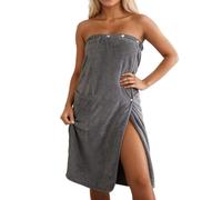 Wrap Towel Robe, Quick Dry Portable Spa Robe, Lightweight Bath Wrap with Absorbent Feature, Soft Microfiber Towel with Comfortable Fit Design, Bath Wear Accessory, for Beach Gym Swimming Hotel Travel