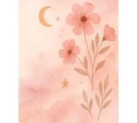 (Wrap up) Composition Notebooks College Ruled 7.5x9.25" 120 Pages 60 Sheets Moon Floor Themed Lined Journal for College