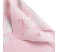 WRAPAHOLIC 20 hojas de papel de regalo de flores, 22.4 x 22.4 pulgadas, papel de regalo de ramo floral impermeable con mariposas rosas, suministros de floristería, papel de embalaje para boda, regalo