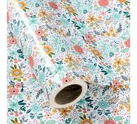 WRAPAHOLIC Rollo de papel de regalo floral jumbo, 30 pulgadas x 100 pies, diseño de flores de jardín de primavera y verano, perfecto para bodas, despedidas de soltera, cumpleaños
