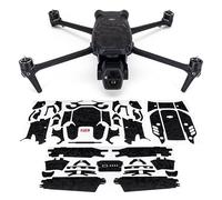 WRAPGRADE Adhesivo Compatible con dji Air 3S Full Wrap (Black Bumpy Camo)