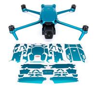 WRAPGRADE Adhesivo Compatible con dji Air 3S Full Wrap (Caribbean Blue)